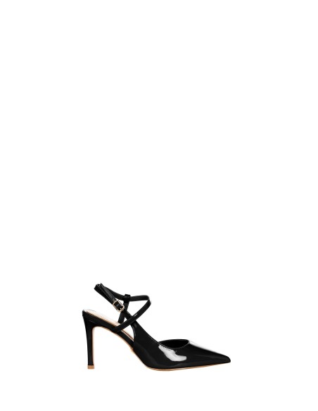 Escarpins slingback à talon moyen vernis Rinascimento