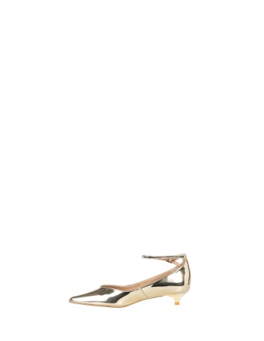 Ballerines à bout métallisé et petit talon Rinascimento