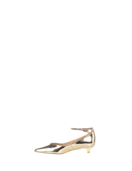 Ballerines à bout métallisé et petit talon Rinascimento