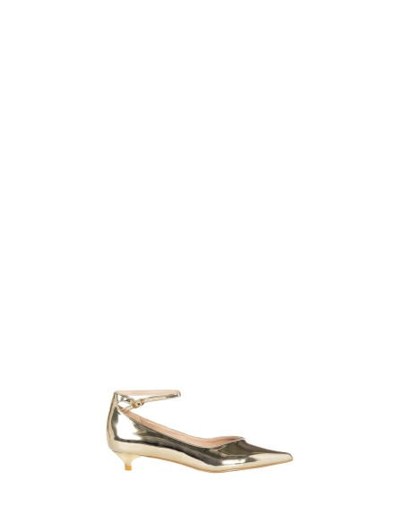 Ballerines à bout métallisé et petit talon Rinascimento