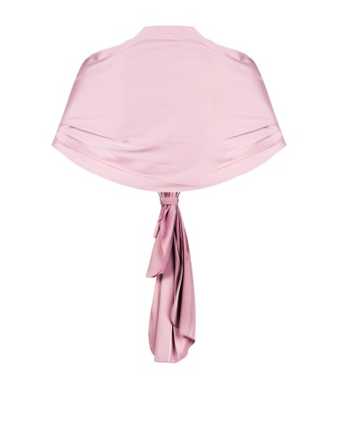 Rinascimento Curvy Satin Wrap Stole (étole enveloppante en satin)