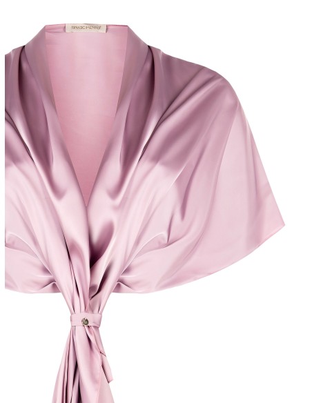 Rinascimento Curvy Satin Wrap Stole (étole enveloppante en satin)