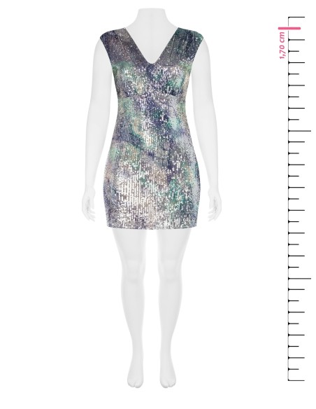 Imprimée Sequins Imprimée Curvy Fourreau Curvy Fourreau Robe