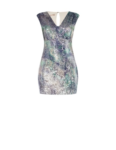 Imprimée Sequins Imprimée Curvy Fourreau Curvy Fourreau Robe