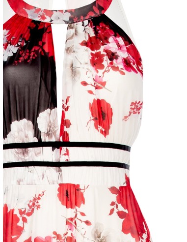 Rinascimento Curvy Robe longue en tulle imprimé