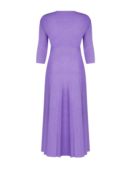 Rinascimento Curvy V-neck Glitter Glitter Slinky Long Dress