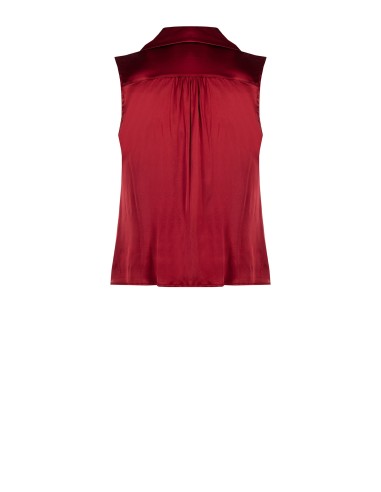 Chemisier fluide en satin Curvy avec cravate et chaîne à l'encolure Rinascimento Curvy