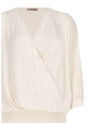 Blouse Curvy Fluide Asymétrique En Georgette Rinascimento Curvy