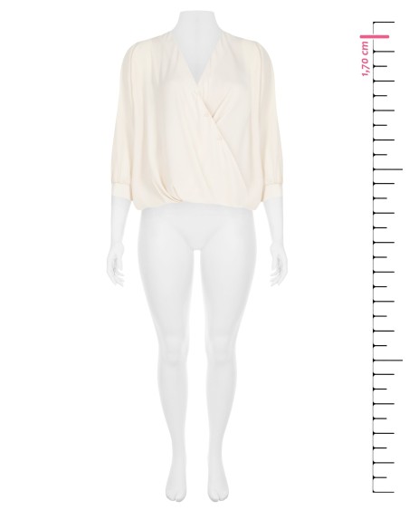 Blouse Curvy Fluide Asymétrique En Georgette Rinascimento Curvy