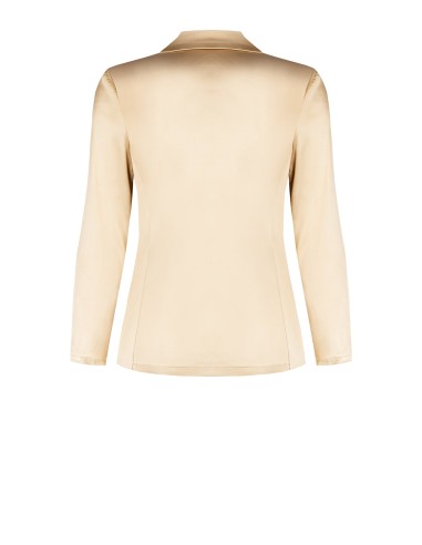Getailleerde blazer met één knoop van satijn – Rinascimento Curvy