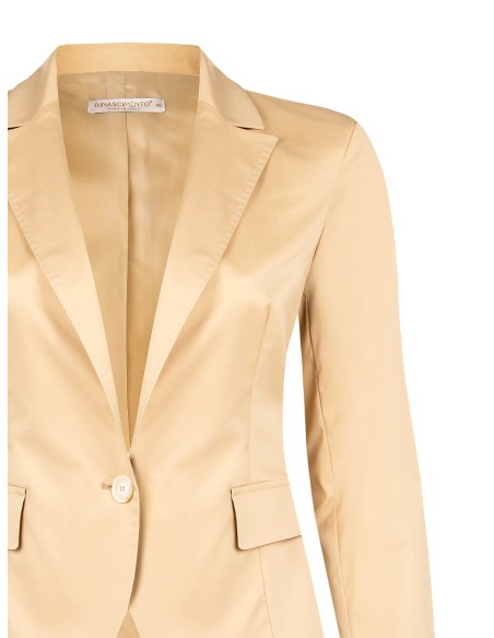 Veste blazer cintrée en tissu bi-extensible Rinascimento Curvy