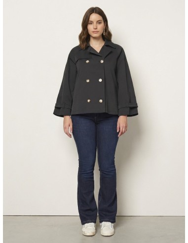 Manteau court et ample de style trench Rinascimento Curvy