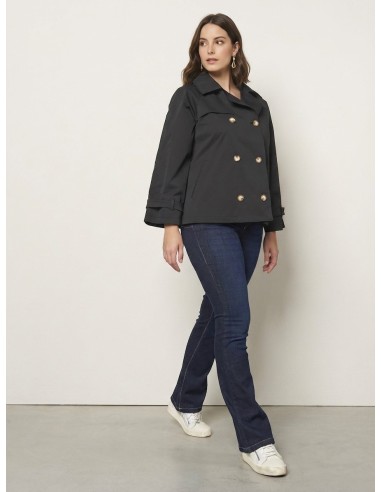 Manteau court et ample de style trench Rinascimento Curvy