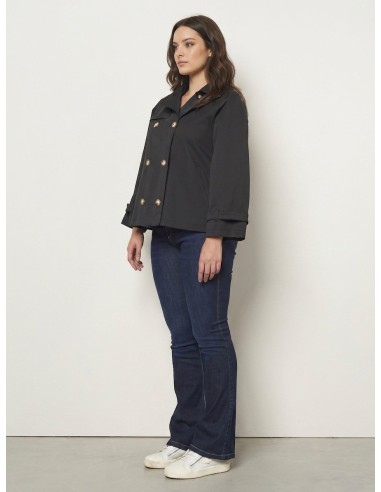 Manteau court et ample de style trench Rinascimento Curvy