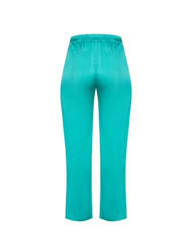 Curvy-broek van satijn aan de voorkant en viscose aan de achterkant – Rinascimento Curvy
