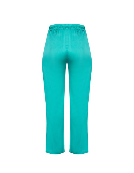Curvy-broek van satijn aan de voorkant en viscose aan de achterkant – Rinascimento Curvy