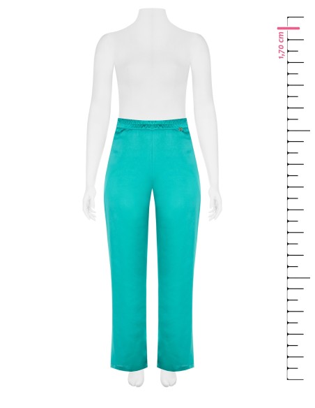 Pantalon cintré en satin sur le devant et en viscose sur le dos Rinascimento