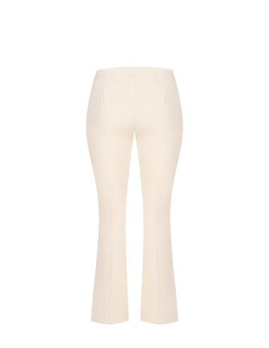 Rinascimento Pantalon évasé Curvy en tissu technique avec fermeture éclair latérale