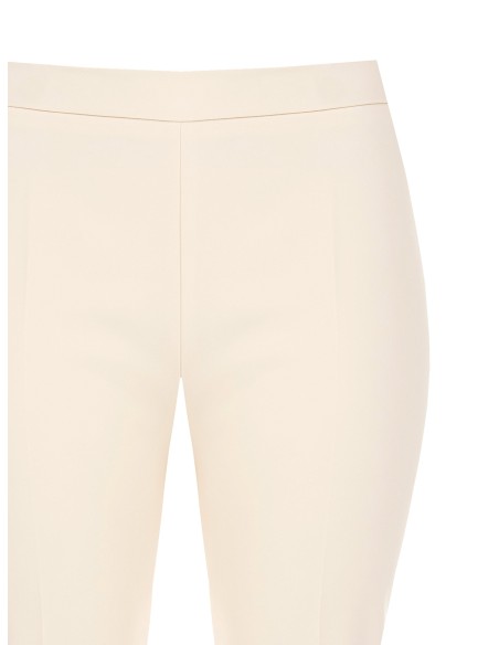 Rinascimento Pantalon évasé Curvy en tissu technique avec fermeture éclair latérale