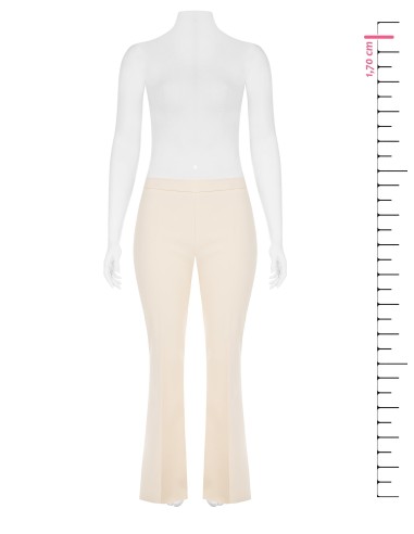 Rinascimento Pantalon évasé Curvy en tissu technique avec fermeture éclair latérale