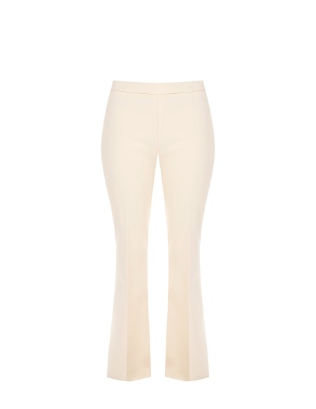 Rinascimento Pantalon évasé Curvy en tissu technique avec fermeture éclair latérale