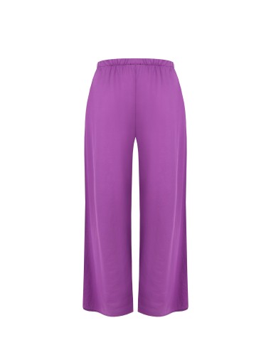 Pantalon de palais en viscose mélangée légèrement froissé Rinascimento Curvy