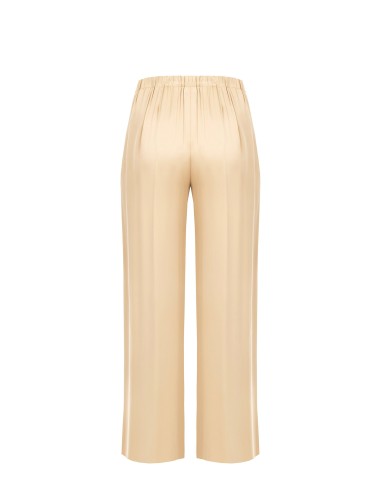 Pantalon de satin Palazzo avec élastique au dos Rinascimento Curvy