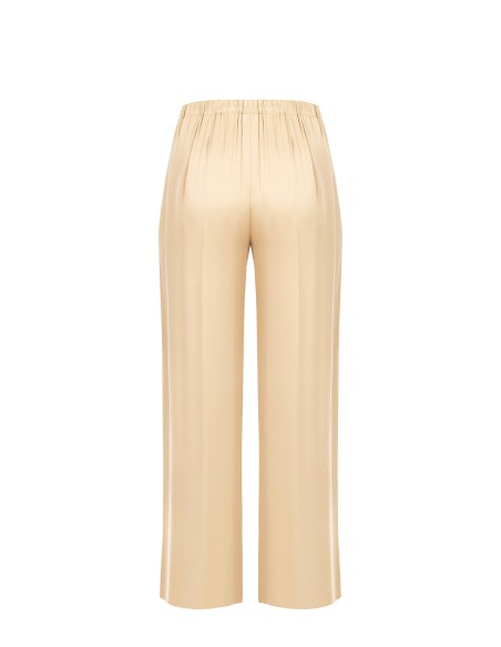 Pantalon de satin Palazzo avec élastique au dos Rinascimento Curvy