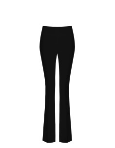 Pantalon évasé en tissu technique avec ceinture haute Rinascimento