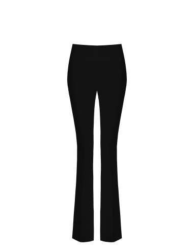 Pantalon évasé en tissu technique avec ceinture haute Rinascimento