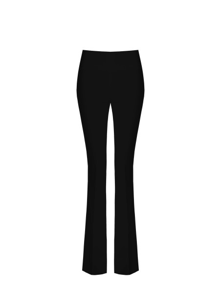 Pantalon évasé en tissu technique avec ceinture haute Rinascimento