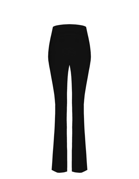 Pantalon évasé en tissu technique avec ceinture haute Rinascimento