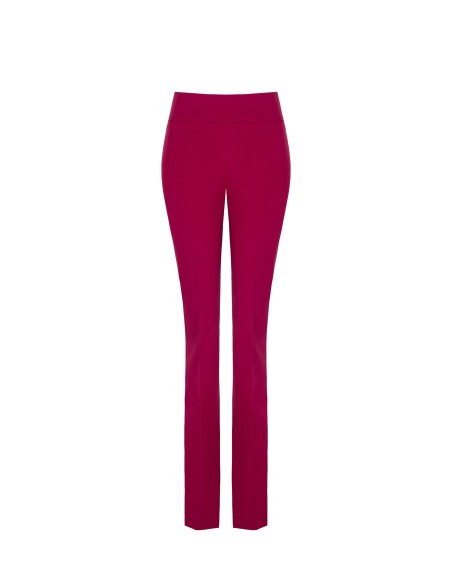 Pantalon évasé en tissu technique avec ceinture haute Rinascimento