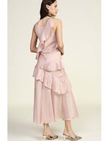Robe longue à volants et bretelles réglables Dixie