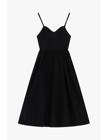 Robe midi à fines bretelles et coupe évasée Dixie