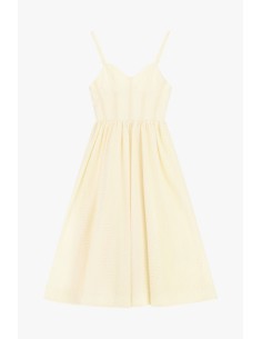 Robe midi à fines bretelles et coupe évasée Dixie