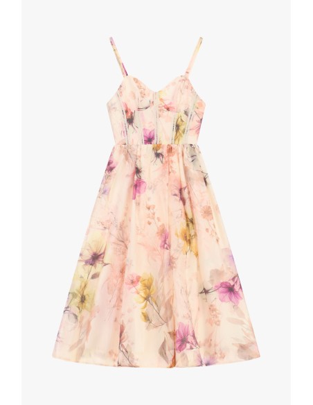 Robe midi avec bretelles à imprimé floral Dixie