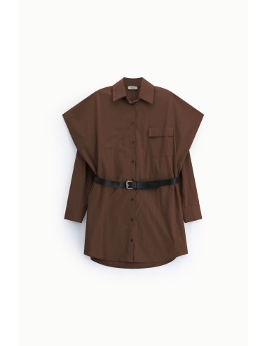Over Robe chemise avec ceinture et poche Dixie