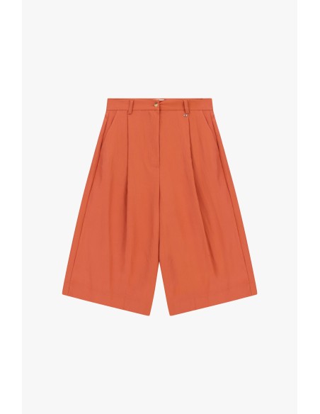Bermuda Taille haute Pinces Poches latérales Dixie