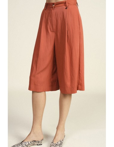 Bermuda Taille haute Pinces Poches latérales Dixie