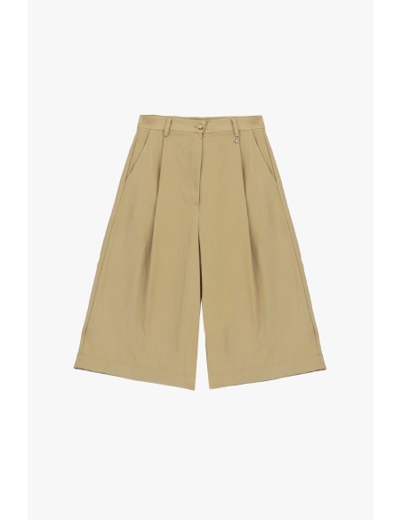 Bermuda Taille haute Pinces Poches latérales Dixie