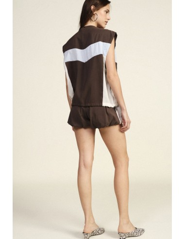 Short à taille contrastée et bas bouclé de Dixie