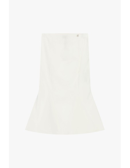 Lange uitlopende rok met hoge taille, effen, Dixie