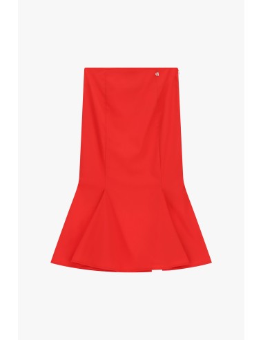 Lange uitlopende rok met hoge taille, effen, Dixie