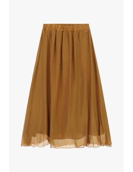 Dixie Flared Midi Skirt With Elastic Waistband (Jupe midi évasée à taille élastique)
