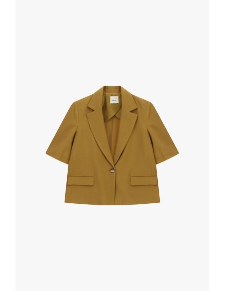 Blazer court à manches courtes avec poches Dixie