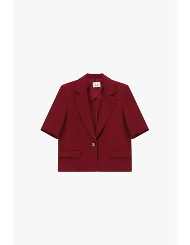 Blazer court à manches courtes avec poches Dixie
