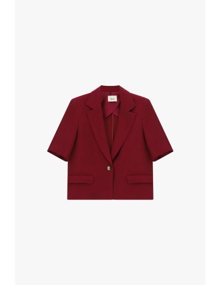 Blazer court à manches courtes avec poches Dixie