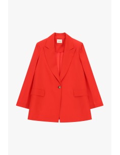 Dixie blazer met enkele knooprij en opgestikte zakken aan de voorkant 2