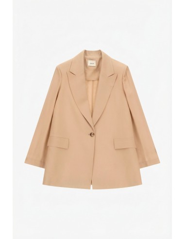 Dixie blazer met enkele knooprij en opgestikte zakken aan de voorkant
